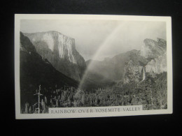 YOSEMITE California Rainbow Meteorology Geology Postcard USA - Yosemite