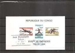 Congo - JO De Tokyo -1964 (  FDC De 1964 Avec BF  à Voir) - Cartas & Documentos