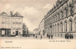 BELGIQUE - Courtrai - Un Coin De La Grand'place - Animé - Carte Postale Ancienne - Autres & Non Classés