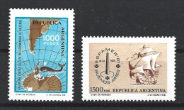 Argentina 1981 Permanent Issue Philatelic Exhibition, Campaign Against Whales Hunting Complete Set MNH - Unused Stamps