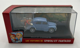 SPIROU - Figurines - Les Voitures De Spirou Et Fantasio - Modèle Réduit Editon Atlas - Renault 4cv - Mauvaise Tete - Altri & Non Classificati