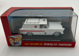 SPIROU - Figurines - Les Voitures De Spirou Et Fantasio - Modèle Réduit Editon Atlas - Simca Vedette Marly Ambulance - Sonstige & Ohne Zuordnung