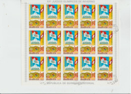 Guinea Eq. 1964 - "XII Giochi Olimpici Invernali Innsbruck '64" - 8 Minifogli Used X 120 Francobolli - Hiver 1964: Innsbruck