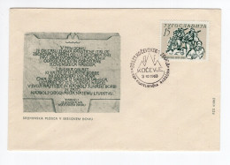 1963. YUGOSLAVIA,SLOVENIA,KOCEVJE,SESKOV DOM PLAQUE,KARDELJ SPEECH,SPECIAL COVER AND CANCELLATION - Lettres & Documents