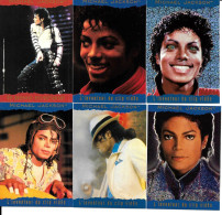 BE72 - 6 CARTES PANINI MICHAEL JACKSON - AUTRES N°s DISPONIBLES - Autres & Non Classés