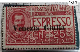 Venezia Giulia Espresso 25.cent Mh* - Venezia Giulia