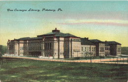 ETATS UNIS - Pittsburg - New Carnegie Library - Colorisé - Carte Postale Ancienne - Pittsburgh