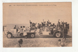 DEAUVILLE - PLAGE FLEURIE - L'AUTO CHENILLE SUR LA PLAGE - 14 - Deauville