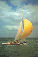 TRANSPORT - Bateaux - Dragon Class - Terylene Spinmakers Are A Feature Of The Dragons - Carte Postale - Sailing Vessels