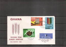 Contre La Faim ( FDC Du Ghana De 1963 à Voir) - Tegen De Honger
