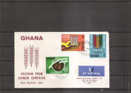 Contre La Faim ( FDC Du Ghana De 1963 à Voir) - Contra El Hambre