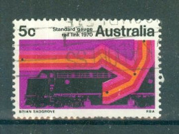 AUSTRALIE - N°401 Oblitéré. Commémoration De L'adoption De L'écartement Standard Des Rails Pour Les Chemins De Fer Austr - Used Stamps