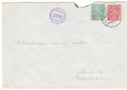 Finlande - Lettre De 1955 - Avec Cachet Rural 1996 - - Storia Postale