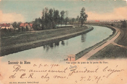 BELGIQUE - Mons - Vue Prise Du Pont De La Porte Du Parc - Colorisé - Carte Postale Ancienne - Mons