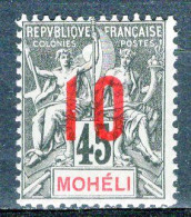 MOHELI - Timbre N°21moh Neuf A/charnière - Ongebruikt