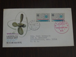 Japan 1969 Launch Of The Atomic Ship FDC VF - FDC