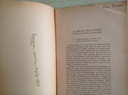 Le Origini Della Civiltà E Della Lingua Italiana Autografo Critico Letterario E Storico Luigi Russo Da Delia 1938 - Geschiedenis, Biografie, Filosofie