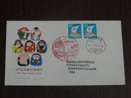 Japan 1972 New Year FDC VF - FDC