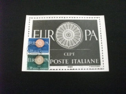 MAXIMUM  CARTOLINA POSTALE Italia EUROPA  CEPT 1960 - Timbres (représentations)