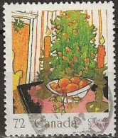 CANADA 1987 Christmas. Christmas Plants - 72c. - Mistletoe And Decorated Tree FU - Used Stamps