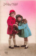 FÊTES ET VOEUX - Joyeux Noël - Enfants - Manteaux D'hiver - Carte Postale Ancienne - Sonstige & Ohne Zuordnung