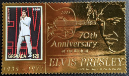 Grenada, 2006, Mi 5700, 70th Anniversary (2005) Of The Birth Of Elvis Presley, 1v Gold, MNH - Elvis Presley