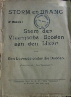 Stem Der Vlaamsche Dooden Aan Den Ijzer, Door Een Levende Onder Die Dooden - 1919 - Vlaamse Beweging - Weltkrieg 1914-18