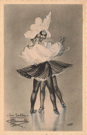 ILLUSTRATEUR - Des Danseuses  Venant Des Sables D'Olonne - Carte Postale Ancienne - Otros & Sin Clasificación