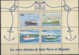 SAINT PIERRE ET MIQUELON - Bateaux 1994 Feuillet - Blocks & Sheetlets