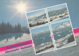 D7658) Skischauckel ALTENMARKT RADSTADT - Schöne Mehrbild AK - Skifahrer - Altenmarkt Im Pongau