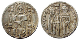 AR Grosso Of Giovanni Soranzo 1312-1328 AD., Venezia, (extremely Rare With Error In Inscription?) - Monedas Feudales