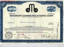 Magnum Communications Corp. - M - O