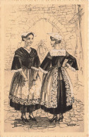 ILLUSTRATEUR - Deux Jeunes Filles De Vannes - Carte Postale Ancienne - Otros & Sin Clasificación