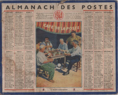 Calendrier - Almanach - 1949 - La Belote Quotidienne - Oberthur - Big : 1941-60