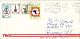 Egypt Cover Sent Air Mail To Germany 17-7-1990 Topic Stamps - Brieven En Documenten