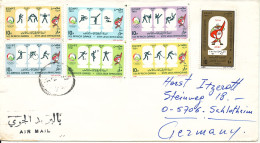 Egypt Cover Sent Air Mail To Germany 1991 Topic Stamps - Brieven En Documenten