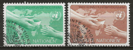 NATIONS-UNIES - VIENNE:, Obl., N° YT 32 Et 33, TB - Used Stamps