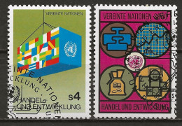 NATIONS-UNIES - VIENNE:, Obl., N° YT 34 Et 35, TB - Used Stamps