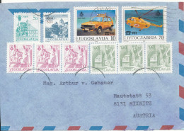 Yugoslavia Air Mail Cover Sent To Austria Kraljevo 21-5-1985 - Luchtpost