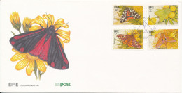 Ireland FDC 12-7-1994 BUTTERFLIES Complete Set Of 4 With Cachet - FDC
