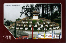 BHUTAN Dochula Pass Chorten Buddhist Small Stupas Sunrise Expedition Picture Postcard BHOUTAN - Butan