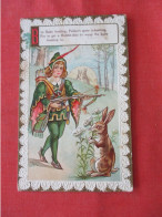 Embossed Nursery Rhyme Postcard Bye Baby Bunting Boy Arche  .     Ref 6247 - Contes, Fables & Légendes