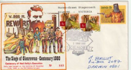 AUSTRALIA. Australian Bushranger, Outlaw, Gang Leader NED KELLY - GLENROWAN SIEGE 1880. Postal Stationery - Briefe U. Dokumente