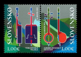 Slovakia 2023 Mih. 1000/01 Music Of Terchova And Mugham (joint Issue Slovakia-Azerbaijan) MNH ** - Nuovi