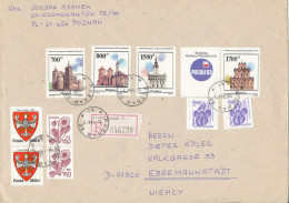 Poland Cover Sent To Germany Poznan 12-1-1994 Topic Stamps  (big Size Cover) - Covers & Documents