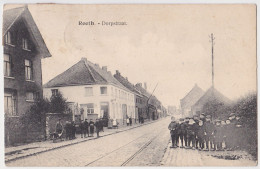 REET REETH 1924 DORPSTRAAT MET KINDEREN - MOOIE ANIMATIE - RUMST - Rumst