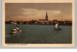 7760 RADOLFZELL, Blick Vom See Mit Personendampfer Und Segelschiff, Verlag Hartmann - Radolfzell