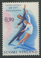 Finland:Unused Stamp Figure Skating, EM 1977, MNH - Pattinaggio Artistico