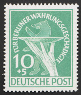 1949 Berlin, 10 Pf Währungsgeschädigte Postfrisch, MiNr. 68, ME 100,- - Cricket
