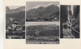 D7737) OBERVELLACH A. D. Tauernbahn - Schloß Falkenstein - Raggaschlucht - Kurort - Vierbild AK Alt - Obervellach